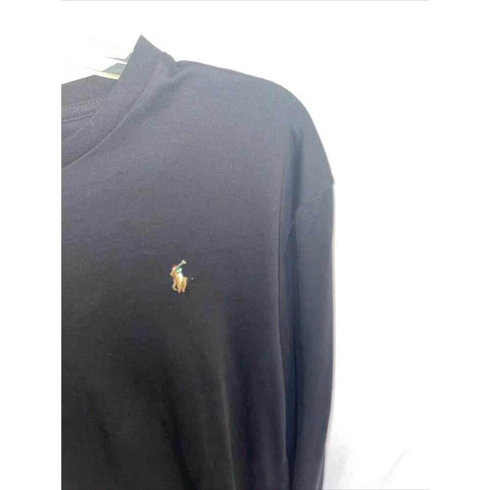 Polo Ralph Lauren Men’s Pullover Shirt Sz Small Black Flesh Pony Comfort Active